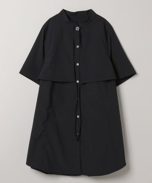 JEANASIS(ジーナシス)の「サッカーレイヤードシャツSS/907017(シャツ/ブラウス・レディース・オフホワイト/ブラック/オレンジ・FREE)」の2枚目の写真