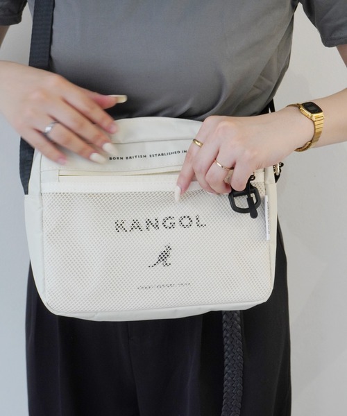 KANGOL(カンゴール)の「【 KANGOL / カンゴール 】 メッシュ ポケット ワイド ショルダーバッグ(ショルダーバッグ・メンズ・ブラウン/ブラック/オフホワイト/ブラック×ホワイト・FREE)」の14枚目の写真