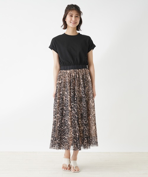 margaux（マルゴー）の「【MARGAUX】ドッキングワンピ－ス（ワンピース・レディース・ブラック・2）」の2枚目の写真