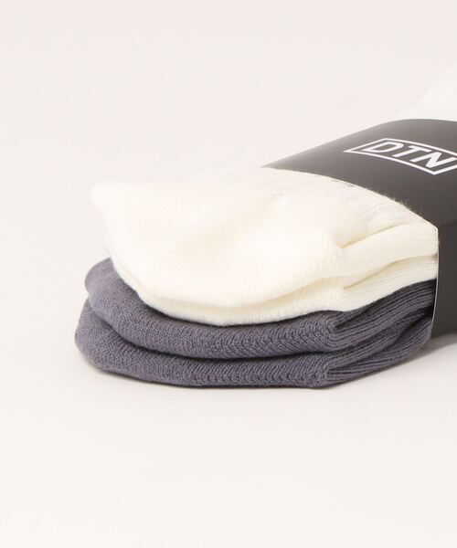 DULTON（ダルトン）の「DTN SOCKS 2PCS SET/ DTN ソックス 2pcs セット（ソックス/靴下・メンズ・ブラック×ホワイト・FREE）」の3枚目の写真