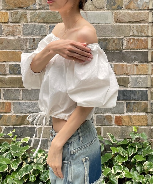 PIN（ピン）の「2wayパフスリーブシャツBL（シャツ/ブラウス）」 - WEAR