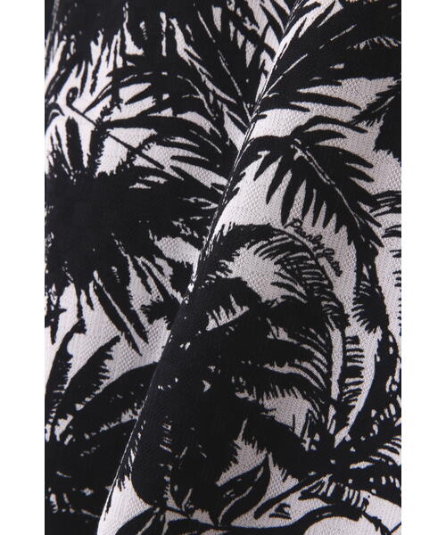 【PEARLY GATES】市松カノコ スリーブレス ポロワンピース ＜ボタニカル柄＞