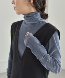 quaranciel | quaranciel:〈洗濯機可能〉フロッキー シアー タートル ネック(Tシャツ/カットソー)