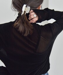 quaranciel | quaranciel:〈洗濯機可能〉ベロア シアー タートル ネック(Tシャツ/カットソー)