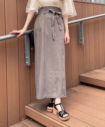 mysty woman | ベルテッドハイウエストナロースカート 964545(スカート)