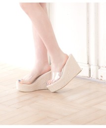 Tika（ティカ）の「サンダル厚底 レディーズ 水着小物 クリアカバー ウェッジソール サンダル ビーチシューズ（サンダル）」