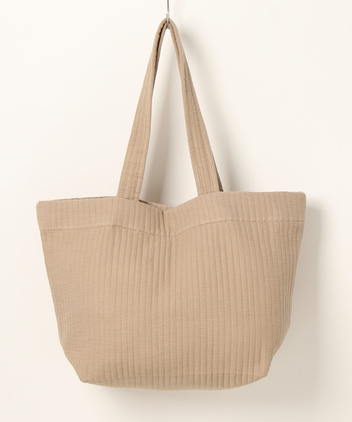 polka polka(ポルカポルカ)の「polka polka / ポルカポルカ ラージトート トートバッグ ヌビ風バッグ ヌビ調バッグ ヌビ Nubis large tote SDI(トートバッグ・レディース・チャコール/ベージュ/アイボリー/サックスブルー/ピンク・FREE)」の13枚目の写真