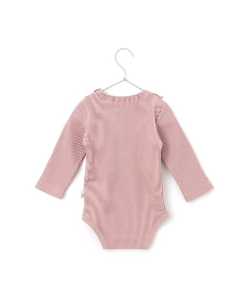 MAKE YOUR DAY（メイクユアデイ）の「無地リブフリル衿ロンパス（ロンパース・キッズ・アイボリー/ピンク/グレー/イエロー・80/70）」の12枚目の写真