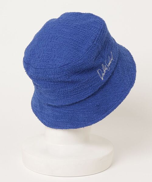 DOUBLE STANDARD CLOTHING（ダブルスタンダードクロージング）の「ツイードバケットハット（ハット・レディース・オフホワイト/ブルー・FREE）」の9枚目の写真