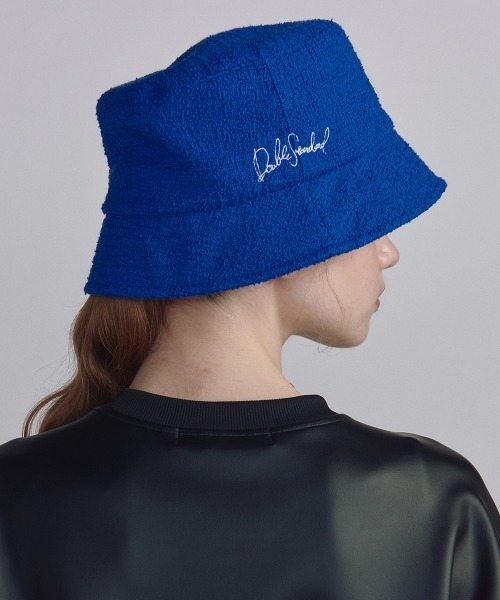 DOUBLE STANDARD CLOTHING（ダブルスタンダードクロージング）の「ツイードバケットハット（ハット・レディース・オフホワイト/ブルー・FREE）」の6枚目の写真