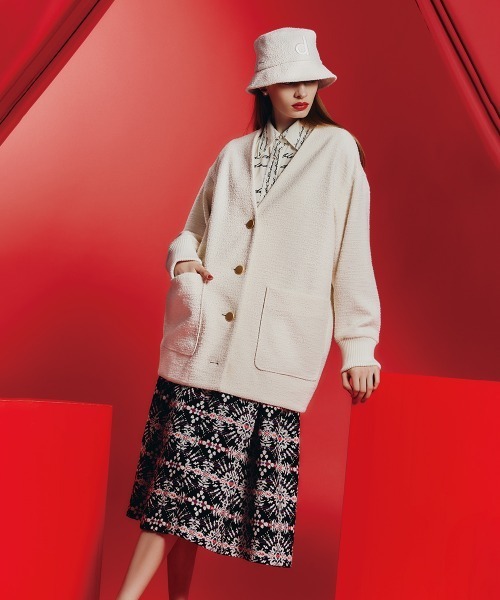 DOUBLE STANDARD CLOTHING（ダブルスタンダードクロージング）の「ツイードバケットハット（ハット・レディース・オフホワイト/ブルー・FREE）」の7枚目の写真