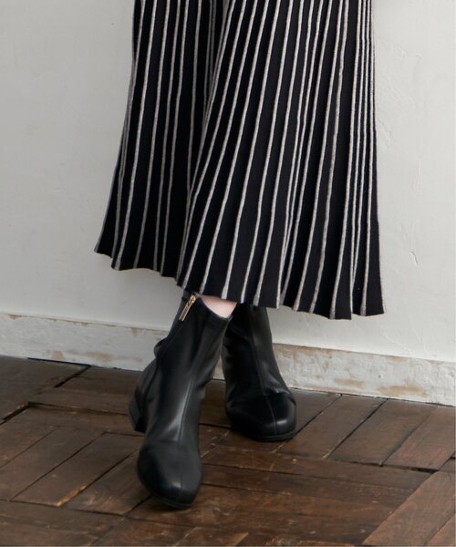 GOKU楽 あったかストレッチハーフブーツ（ブーツ）｜ikka（イッカ）