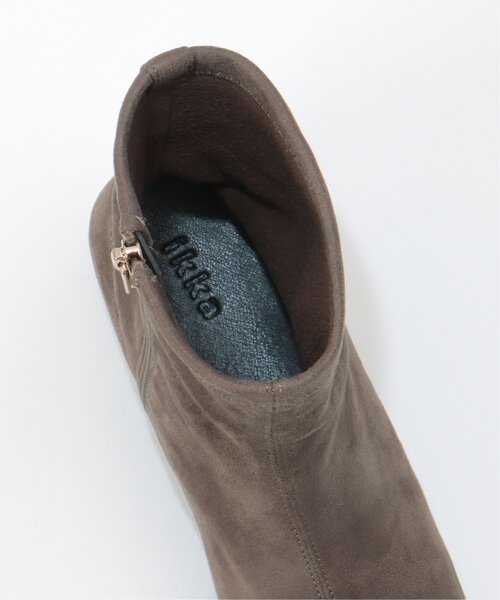 GOKU楽 あったかストレッチハーフブーツ（ブーツ）｜ikka（イッカ）