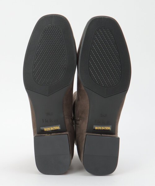 GOKU楽 あったかストレッチハーフブーツ（ブーツ）｜ikka（イッカ）