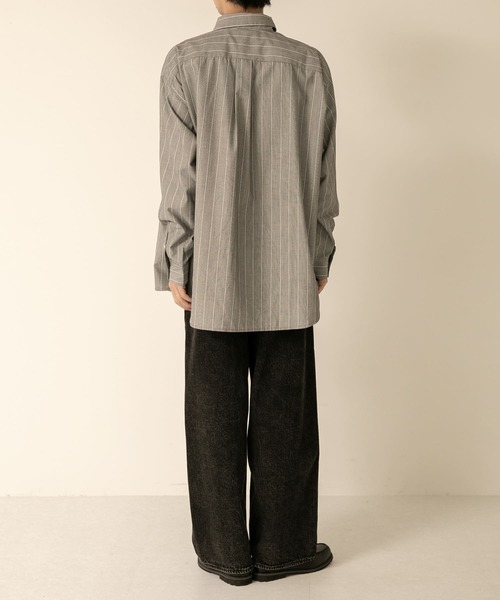 SENSE OF PLACE by URBAN RESEARCH(センスオブプレイスバイアーバンリサーチ)の「ダメージデニムワイドパンツ(デニムパンツ・メンズ・ブラック/ライトインディゴブルー・LARGE/MEDIUM)」の7枚目の写真