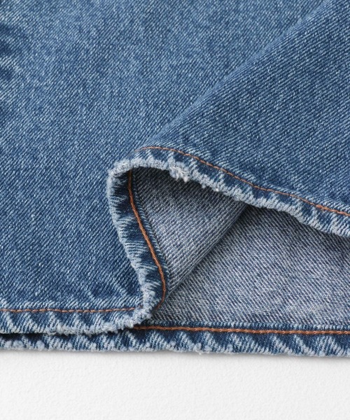 SENSE OF PLACE by URBAN RESEARCH(センスオブプレイスバイアーバンリサーチ)の「ダメージデニムワイドパンツ(デニムパンツ・メンズ・ブラック/ライトインディゴブルー・LARGE/MEDIUM)」の18枚目の写真