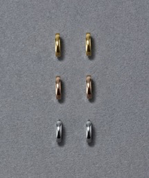 Phoebe | 【金属アレルギー対応】ワンタッチメタルフープミニピアス/サージカルステンレス(ピアス（両耳用）)