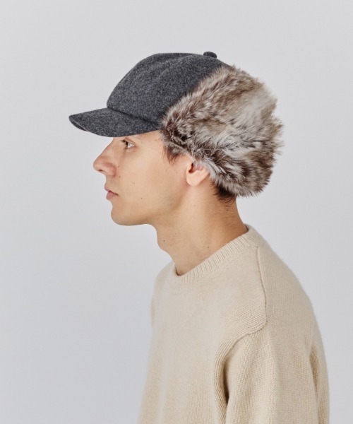 milsa（ミルサ）の「milsa  イヤーフラップキャップ（キャップ・レディース・ベージュ/グレー/ブラック・61cm/58cm）」の14枚目の写真