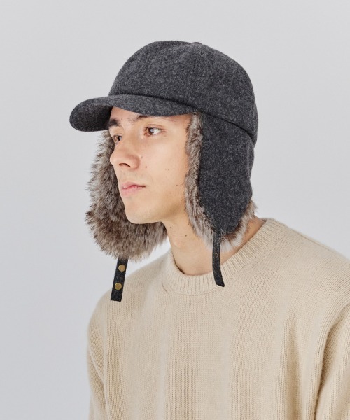 milsa（ミルサ）の「milsa  イヤーフラップキャップ（キャップ・レディース・ベージュ/グレー/ブラック・61cm/58cm）」の18枚目の写真