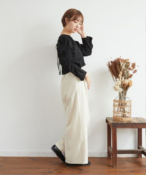 RETRO GIRL（レトロガール）の「コルセット付きストレートPT（その他パンツ・レディース・ブラック/アイボリー/ライトグレー・FREE）」の9枚目の写真