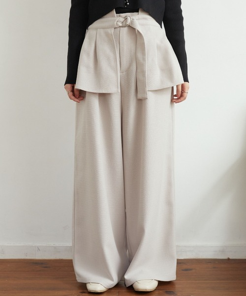 RETRO GIRL（レトロガール）の「コルセット付きストレートPT（その他パンツ・レディース・ブラック/アイボリー/ライトグレー・FREE）」の3枚目の写真