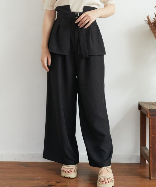 RETRO GIRL（レトロガール）の「コルセット付きストレートPT（その他パンツ・レディース・ブラック/アイボリー/ライトグレー・FREE）」の2枚目の写真