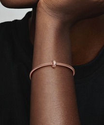 PANDORA（パンドラ）の「スタッティド ローズゴールド クリップ