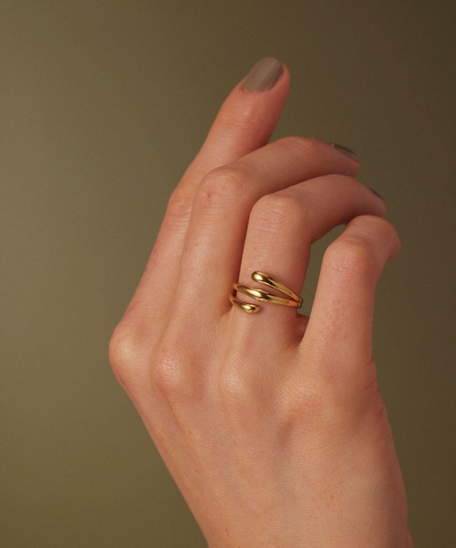 CENE（セネ）の「【CENE】セネ/トリプルラップリング（リング・レディース・ゴールド/シルバー・#9/#11/#13）」の2枚目の写真