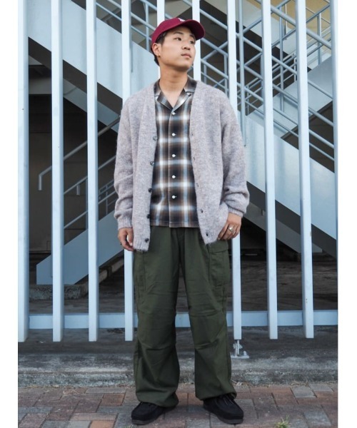 BACK NUMBER（バックナンバー）の「【BACK NUMBER】シャギーニットカーディガン（カーディガン/ボレロ・メンズ・ライトベージュ/ブラック/グリーン・L/M/XL）」の18枚目の写真