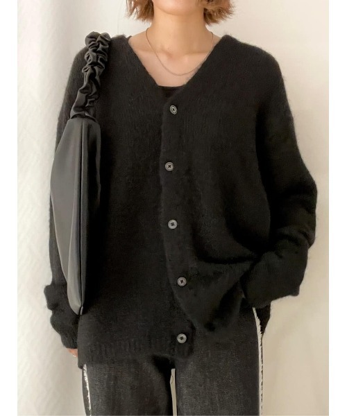 BACK NUMBER（バックナンバー）の「【BACK NUMBER】シャギーニットカーディガン（カーディガン/ボレロ・メンズ・ライトベージュ/ブラック/グリーン・L/M/XL）」の14枚目の写真