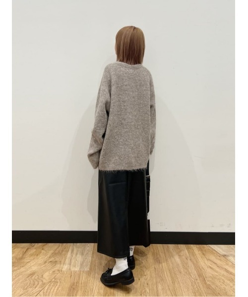 BACK NUMBER（バックナンバー）の「【BACK NUMBER】シャギーニットカーディガン（カーディガン/ボレロ・メンズ・ライトベージュ/ブラック/グリーン・L/M/XL）」の6枚目の写真