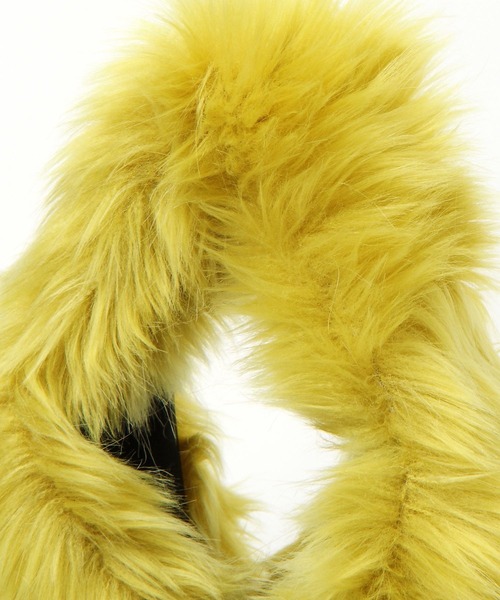 LEPSIM(レプシィム)の「【LE VERNIS/ルベルニ】フェイクファーミニバッグ 906316(ハンドバッグ・レディース・ライトグレー/イエロー・ONE SIZE)」の5枚目の写真