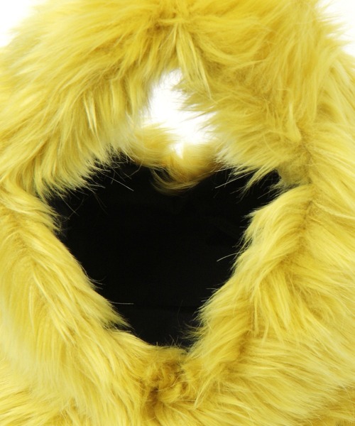 LEPSIM(レプシィム)の「【LE VERNIS/ルベルニ】フェイクファーミニバッグ 906316(ハンドバッグ・レディース・ライトグレー/イエロー・ONE SIZE)」の6枚目の写真