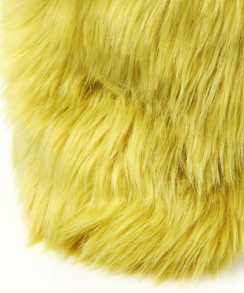 LEPSIM(レプシィム)の「【LE VERNIS/ルベルニ】フェイクファーミニバッグ 906316(ハンドバッグ・レディース・ライトグレー/イエロー・ONE SIZE)」の7枚目の写真