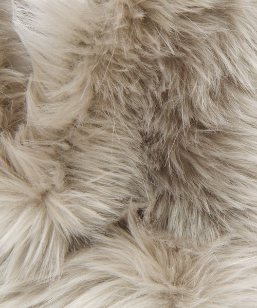 LEPSIM(レプシィム)の「【LE VERNIS/ルベルニ】フェイクファーミニバッグ 906316(ハンドバッグ・レディース・ライトグレー/イエロー・ONE SIZE)」の8枚目の写真