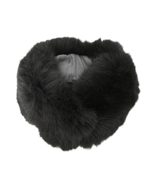 Te chichi（テチチ）の「ファーティペット（ストール/ショール・レディース・カーキ/ベージュ/チャコールグレー/オフホワイト・F）」の12枚目の写真