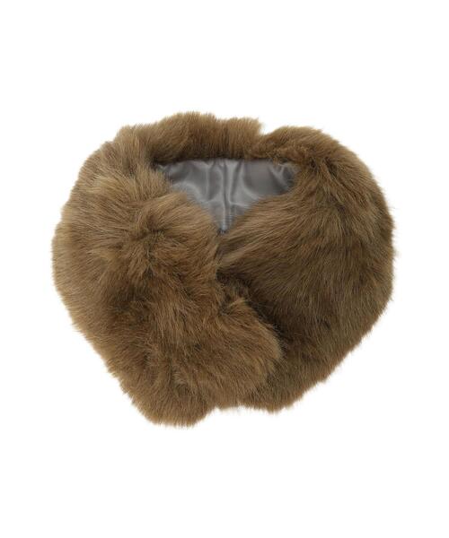 Te chichi（テチチ）の「ファーティペット（ストール/ショール・レディース・カーキ/ベージュ/チャコールグレー/オフホワイト・F）」の13枚目の写真