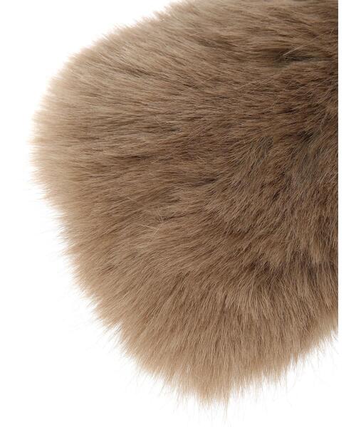 Te chichi（テチチ）の「ファーティペット（ストール/ショール・レディース・カーキ/ベージュ/チャコールグレー/オフホワイト・F）」の16枚目の写真