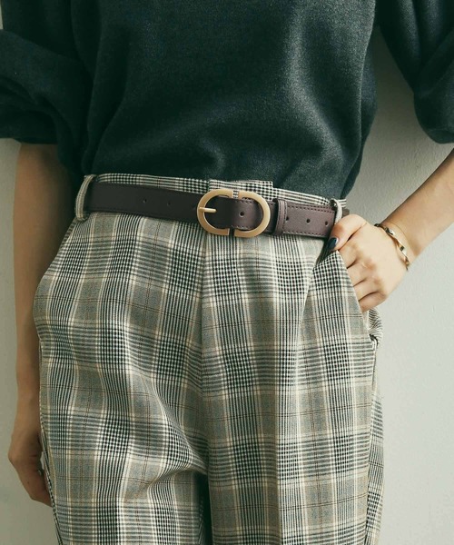 VIS(ビス)の「【追加】28mmダブルDバックルベルト(ベルト・レディース・ダークブラウン/ブラック/ブラウン系その他3・FREE)」の6枚目の写真