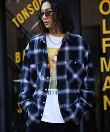 FREAK'S STORE | FREAK’S STORE/フリークスストア ダメージ チェックネルシャツ リラックスフィット/オンブレチェック(シャツ/ブラウス)