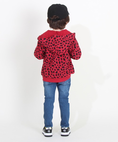 BABYDOLL（ベビードール）の「親子お揃い アニマル 総柄 ジップパーカー 8821K（パーカー・キッズ・レッド/グリーン・110cm/150cm/90cm/130cm/100cm/120cm/140cm）」の12枚目の写真