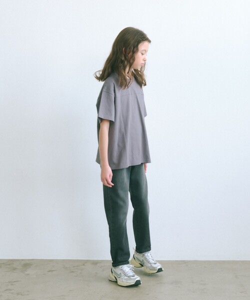 green label relaxing（グリーンレーベルリラクシング）の「TJ ドビーデニム テーパードパンツ 140cm-160cm（デニムパンツ・キッズ・ライトブルー/ネイビー/ブラック・160cm/140cm/150cm）」の6枚目の写真