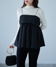 tocco closet | 【ZOZO限定】ふくれジャガードペプラムキャミトップス(その他トップス)