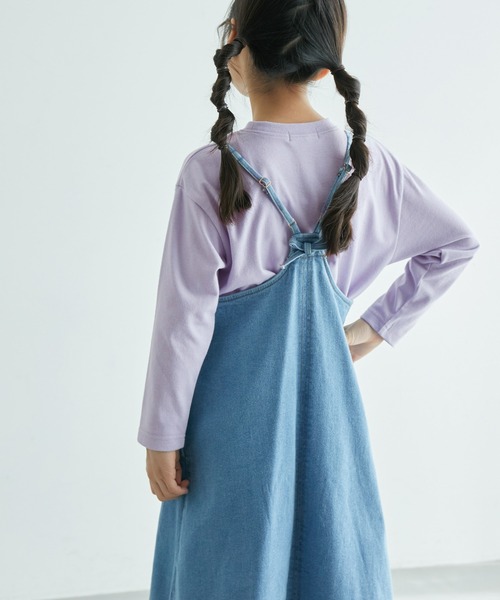 ROPE' PICNIC(ロペピクニック)の「【KIDS】UNISEXきらきらスパンコールロングTシャツ(Tシャツ/カットソー・キッズ・ブラック/サックスブルー・150/120/110/130/140)」の19枚目の写真
