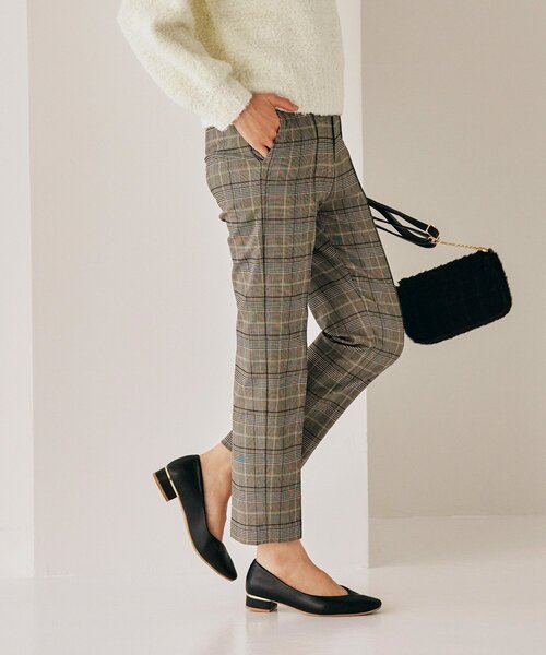 grove（グローブ）の「◆裏起毛ハイパーストレッチ テーパードパンツ（その他パンツ・レディース・ブラック/オフホワイト/ブラック系1/ブルー・02/03/01/05/00/04）」の4枚目の写真