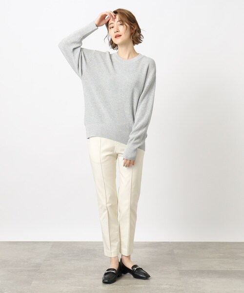 grove（グローブ）の「◆裏起毛ハイパーストレッチ テーパードパンツ（その他パンツ・レディース・ブラック/オフホワイト/ブラック系1/ブルー・02/03/01/05/00/04）」の13枚目の写真