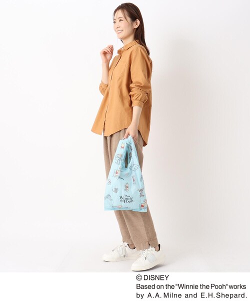 one'sterrace(ワンズテラス)の「ディズニー 『クマのプーさん』 ぬいぐるみエコバッグ(エコバッグ/サブバッグ・レディース・サックスブルー・99)」の15枚目の写真