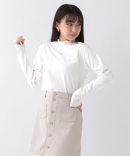 repipi armario（レピピ アルマリオ）の「テレコプチハイメロウトップス（Tシャツ/カットソー・キッズ・ホワイト系その他/ブラック系その他/ブラック/ホワイト・LARGE/SMALL/MEDIUM）」の22枚目の写真