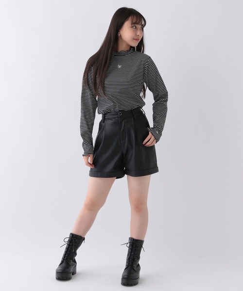 repipi armario（レピピ アルマリオ）の「テレコプチハイメロウトップス（Tシャツ/カットソー・キッズ・ホワイト系その他/ブラック系その他/ブラック/ホワイト・LARGE/SMALL/MEDIUM）」の7枚目の写真