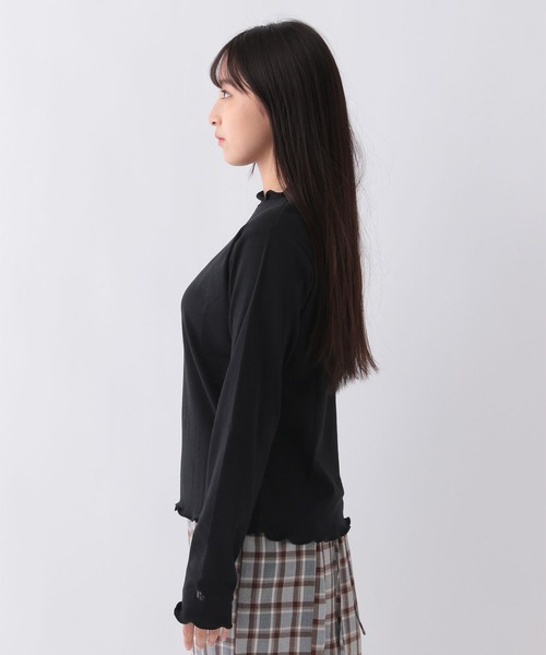 repipi armario（レピピ アルマリオ）の「テレコプチハイメロウトップス（Tシャツ/カットソー・キッズ・ホワイト系その他/ブラック系その他/ブラック/ホワイト・LARGE/SMALL/MEDIUM）」の11枚目の写真